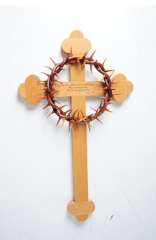 Crown of Thorns and Cross Full Front